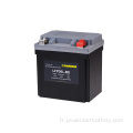 12.8V 18Ah 18Ah Yix30L-BS Batterie de démarrage de moto lithium-ion au lithium-ion